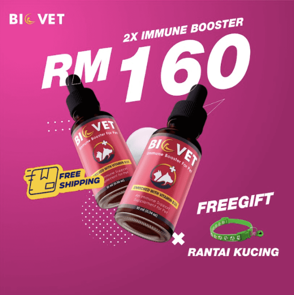 vitamin kucing 2 immune booster biovet